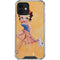 Betty Boop With Puppy Orange Background iPhone 12 Clear Case