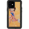 Betty Boop With Puppy Orange Background iPhone 12 Mini Waterproof Case
