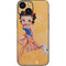 Betty Boop With Puppy Orange Background iPhone 13 Mini Skin