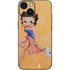 Betty Boop With Puppy Orange Background iPhone 13 Mini Skin