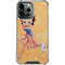 Betty Boop With Puppy Orange Background iPhone 13 Pro Max Clear Case