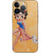 Betty Boop With Puppy Orange Background iPhone 13 Pro Skin