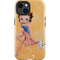 Betty Boop With Puppy Orange Background iPhone 15 Plus Impact Case