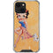 Betty Boop With Puppy Orange Background iPhone 14 Plus Clear Case