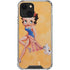 Betty Boop With Puppy Orange Background iPhone 14 Plus Clear Case