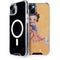 Betty Boop With Puppy Orange Background iPhone 14 Plus MagSafe Case
