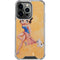 Betty Boop With Puppy Orange Background iPhone 15 Pro Clear Case