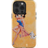 Betty Boop With Puppy Orange Background iPhone 14 Pro Impact Case