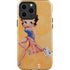 Betty Boop With Puppy Orange Background iPhone 15 Pro Max Impact Case