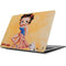 Betty Boop With Puppy Orange Background Apple MacBook Skin