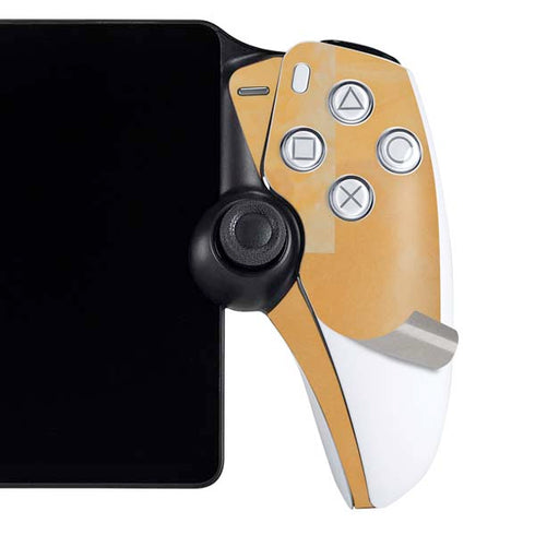 Betty Boop With Puppy Orange Background PlayStation Portal Remote Player Skin