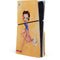 Betty Boop With Puppy Orange Background PS5 Slim Disk Console Skin