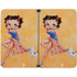 Betty Boop With Puppy Orange Background Surface Duo Skin