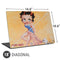 Betty Boop With Puppy Orange Background Universal Laptop 18in (14.6 x 10.6in) Skin