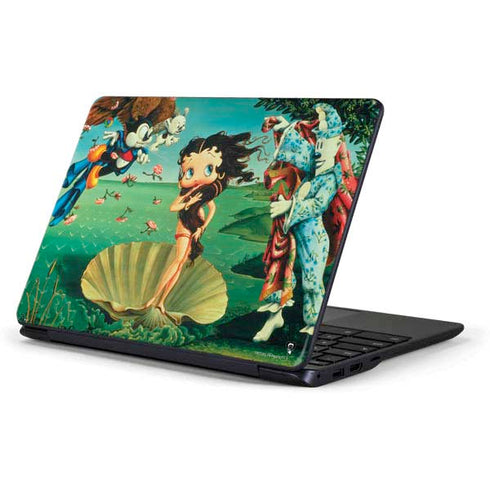 Betty Boop At Sea Samsung Chromebook Skin