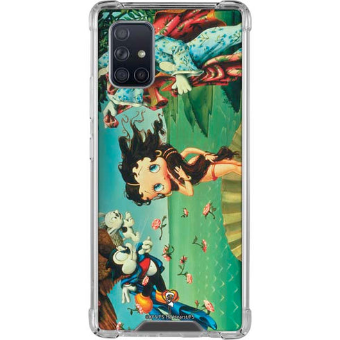 Betty Boop At Sea Galaxy A71 5G Clear Case