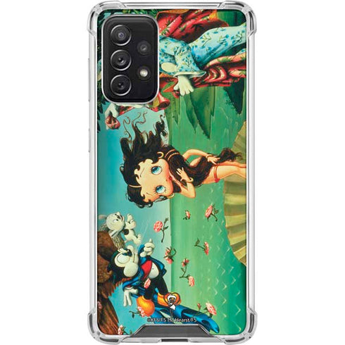 Betty Boop At Sea Galaxy A72 5G Clear Case