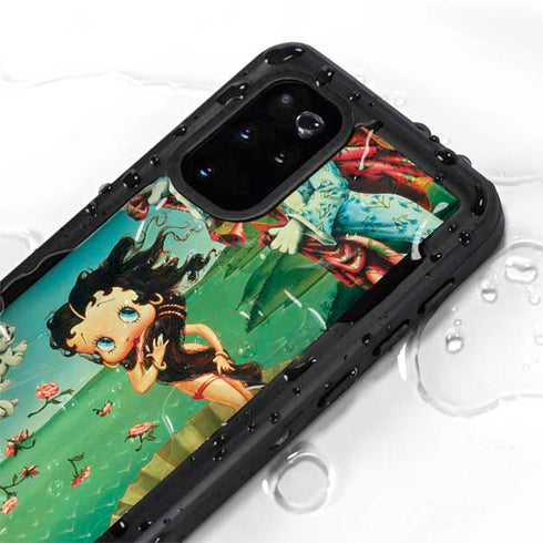 Betty Boop At Sea Galaxy S20 Plus Waterproof Case