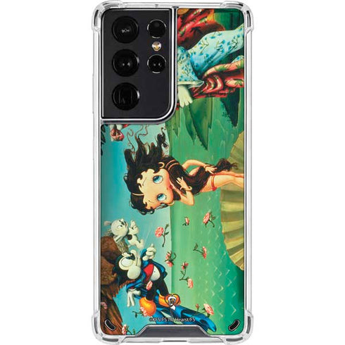 Betty Boop At Sea Galaxy S21 Ultra 5G Clear Case