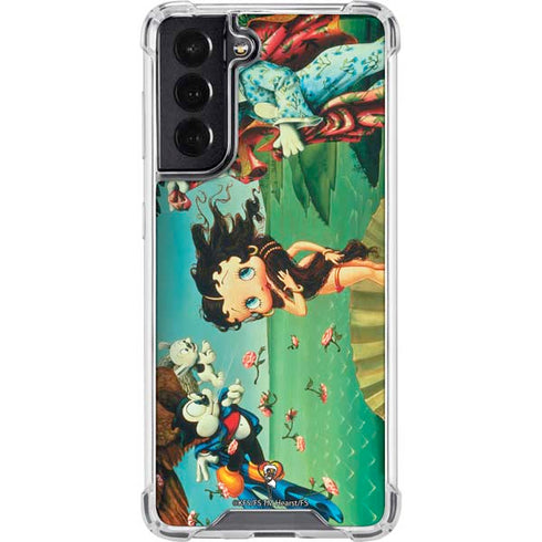 Betty Boop At Sea Galaxy S22 Clear Case