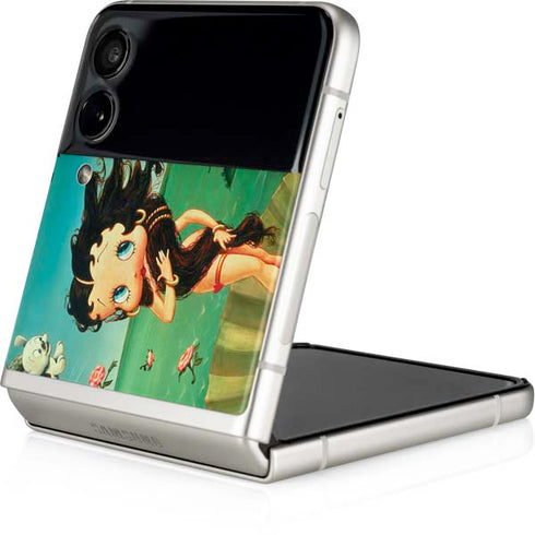Betty Boop At Sea Galaxy Z Flip3 5G Skin