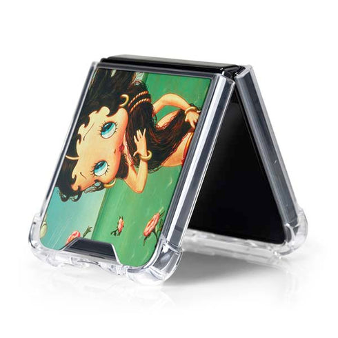 Betty Boop At Sea Galaxy Z Flip5 5G Clear Case