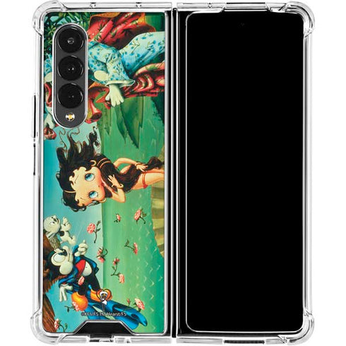 Betty Boop At Sea Galaxy Z Fold4 5G Clear Case