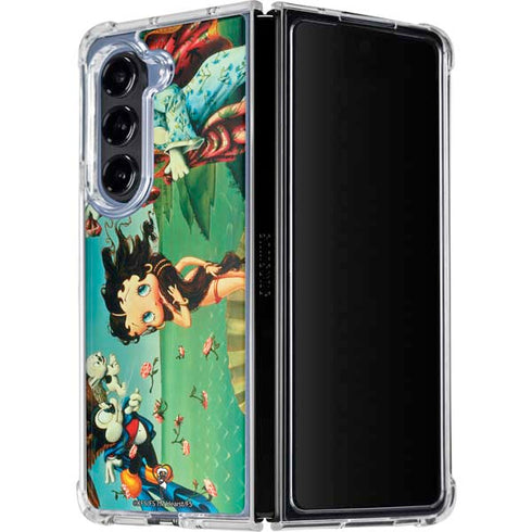 Betty Boop At Sea Galaxy Z Fold5 5G Clear Case