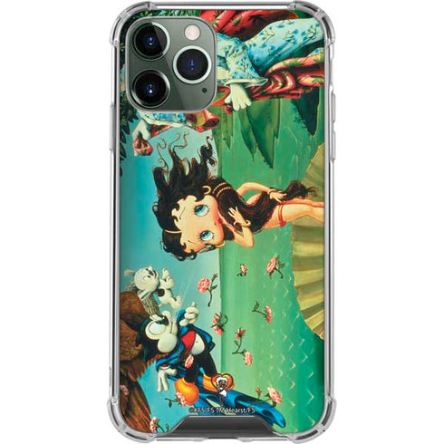 Betty Boop At Sea iPhone 12 Pro Clear Case