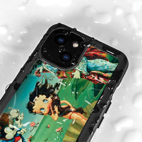Betty Boop At Sea iPhone 13 Mini Waterproof Case