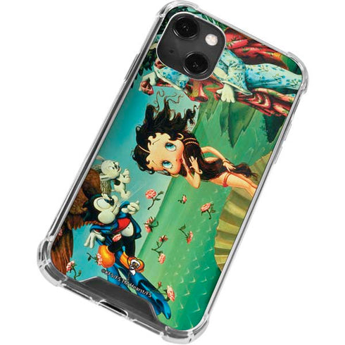 Betty Boop At Sea iPhone 14 Plus Clear Case