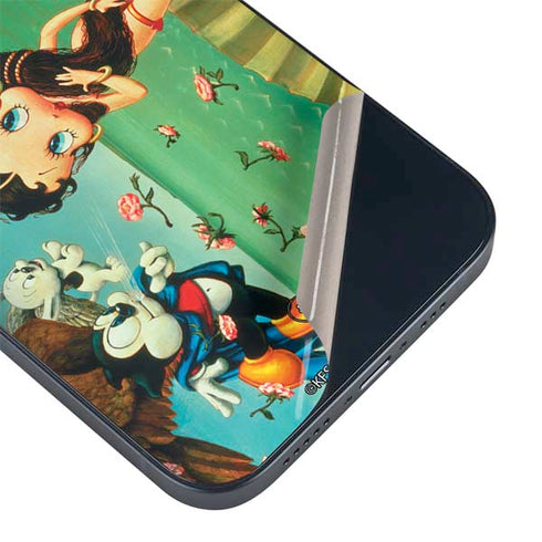 Betty Boop At Sea iPhone 14 Plus Skin