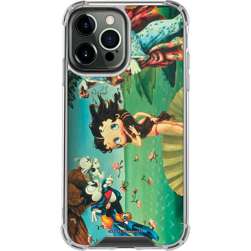Betty Boop At Sea iPhone 14 Pro Max Clear Case