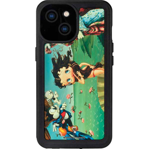Betty Boop At Sea iPhone 15 Waterproof Case