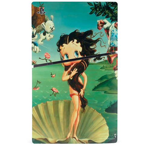 Betty Boop At Sea PS5 Slim Disk Console Skin