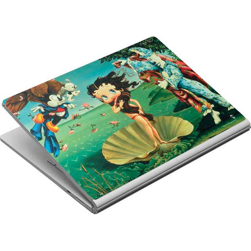 Betty Boop At Sea Surface Book Skin