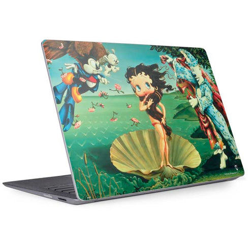 Betty Boop At Sea Surface Laptop 2 Skin