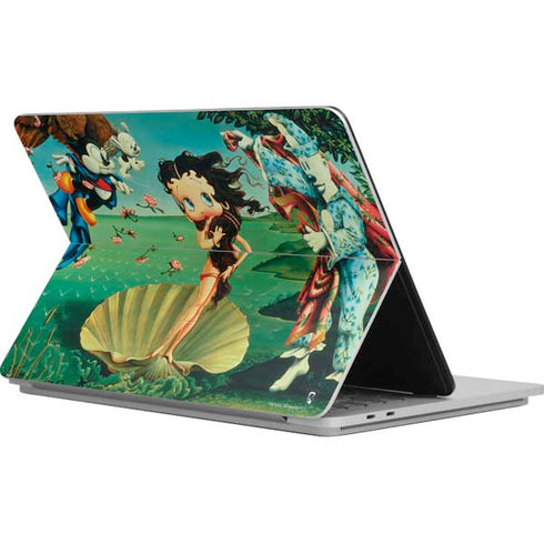 Betty Boop At Sea Surface Laptop Studio Skin