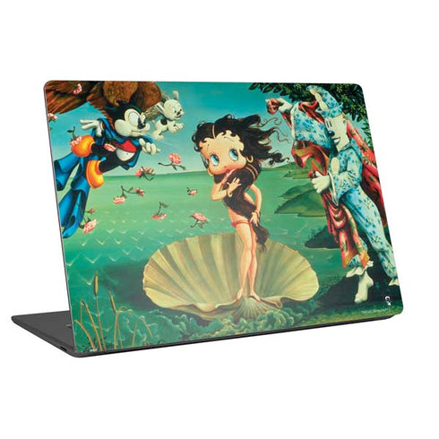 Betty Boop At Sea Universal Laptop 12in (9.8 x 6.8in) Skin