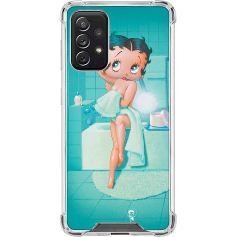 Betty Boop Bathing Galaxy A72 5G Clear Case