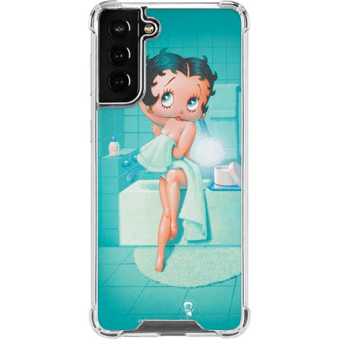 Betty Boop Bathing Galaxy S22 Plus Clear Case