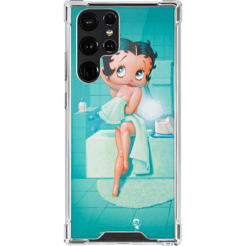 Betty Boop Bathing Galaxy S22 Ultra Clear Case