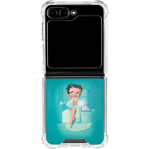 Betty Boop Bathing Galaxy Z Flip5 5G Clear Case