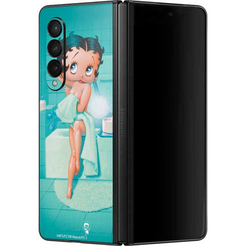 Betty Boop Bathing Galaxy Z Fold3 5G Skin