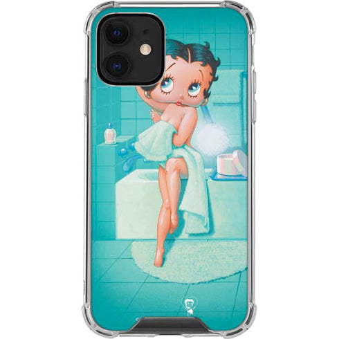 Betty Boop Bathing iPhone 12 Clear Case