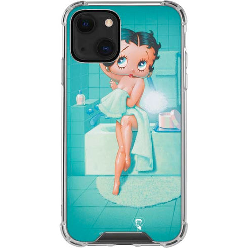 Betty Boop Bathing iPhone 14 Plus Clear Case