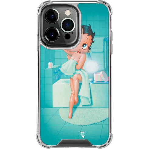 Betty Boop Bathing iPhone 14 Pro Clear Case