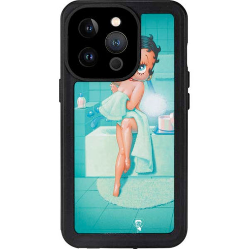 Betty Boop Bathing iPhone 14 Pro Waterproof Case