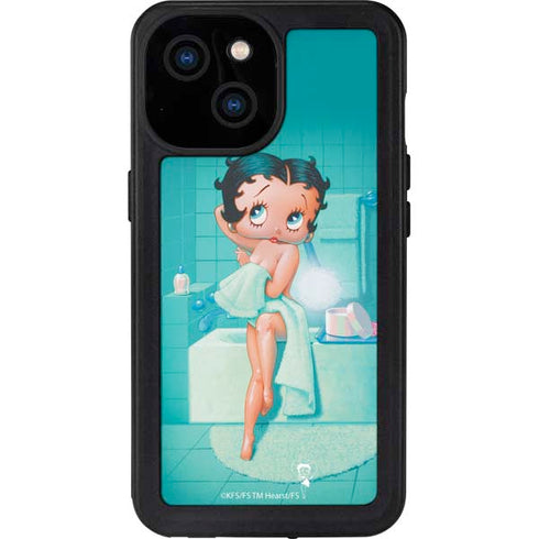 Betty Boop Bathing iPhone 15 Waterproof Case