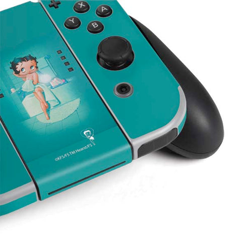 Betty Boop Bathing Nintendo Switch OLED (2021) Skin
